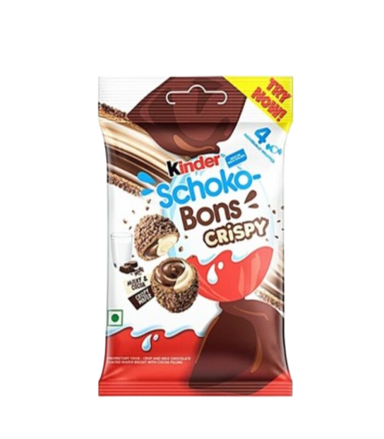Kinder Schoko-Bons Crispy Milk And Cocoa Flavor 22.4 gm 4 pcs