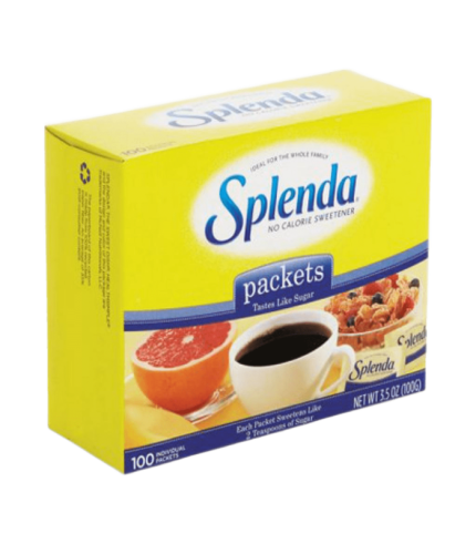 Splenda Sugar Diabetic Sweetener Sachet 100 Packet